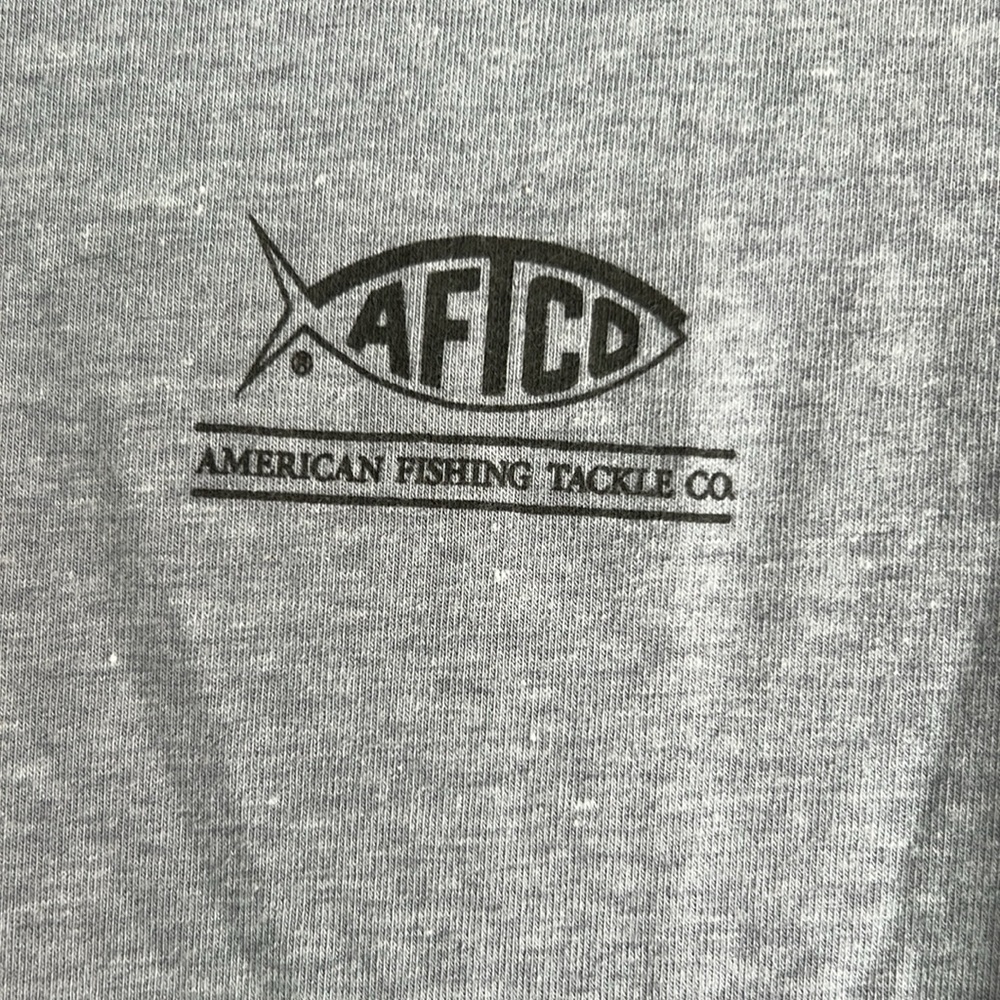 Aftco Long Sleeve Gray lightweight T Shirt Size Medium - Picture 2 of 5